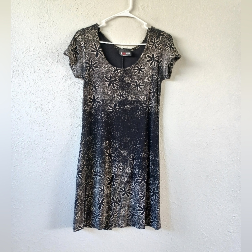 Axxess Floral Black Dress